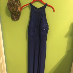 Royal blue prom dress